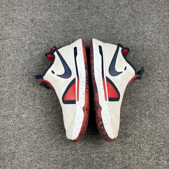 Nike PG 4 USA Basketball Shoes CD5079-101 White Obsidian Red Mens Size 11 main image 11